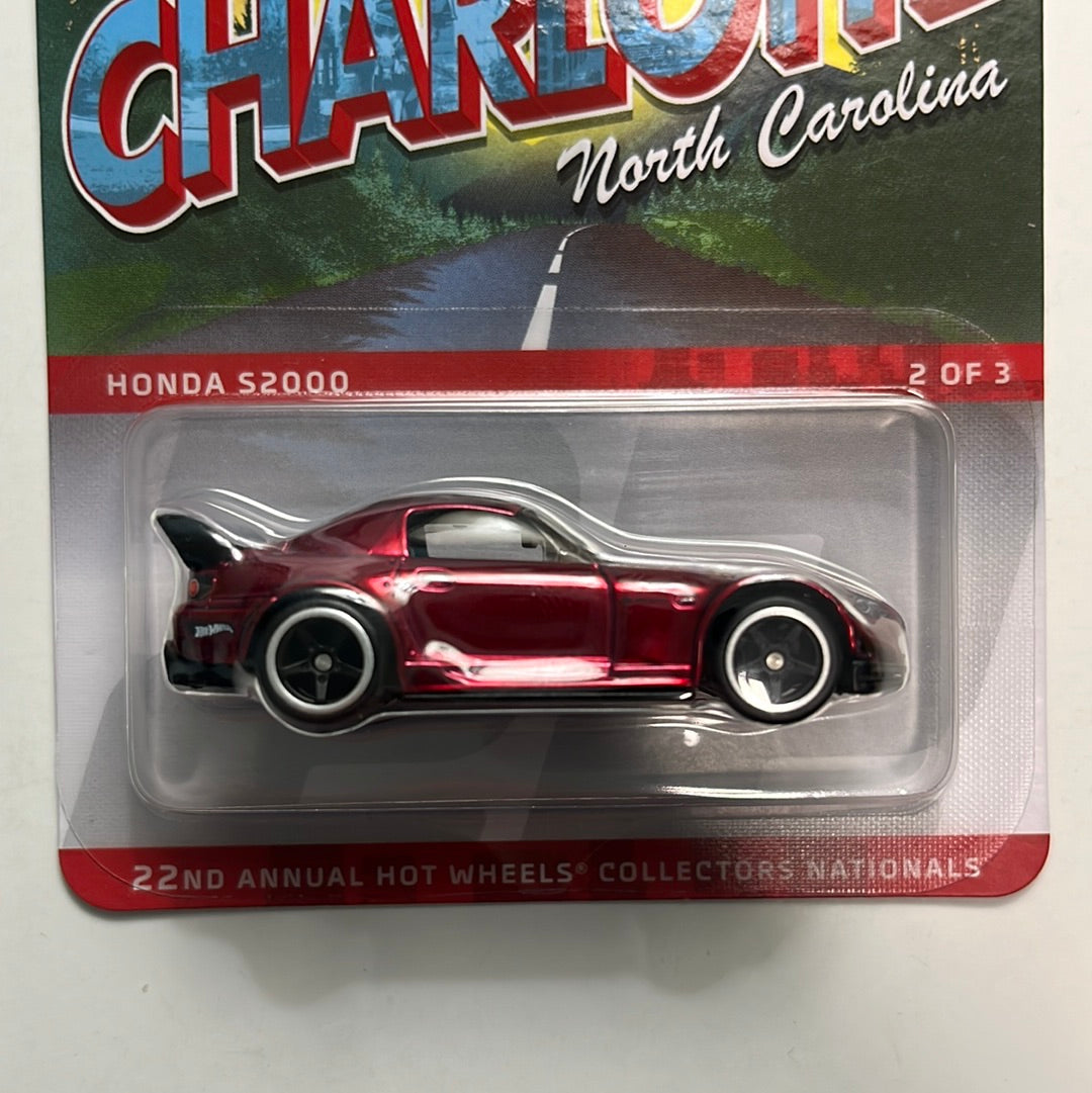 Hot Wheels Charlotte Convention Honda S2000 Red – Flipn Diecast