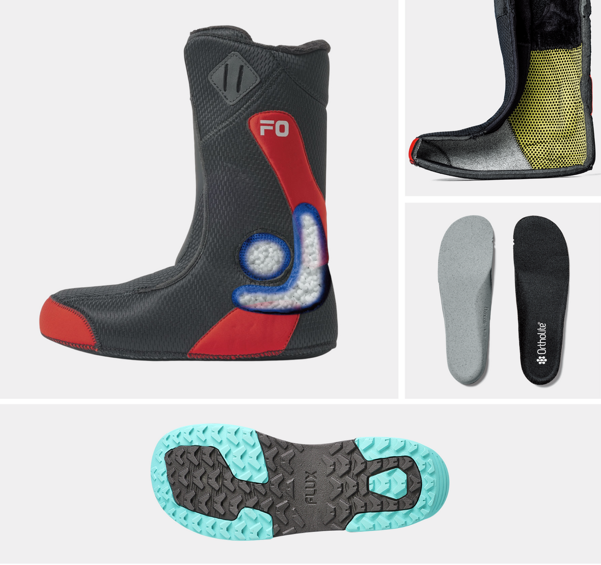 FLUX スノーボードブーツ24-25 28.5 HB-BOA スノーボードブーツ HB-BOA