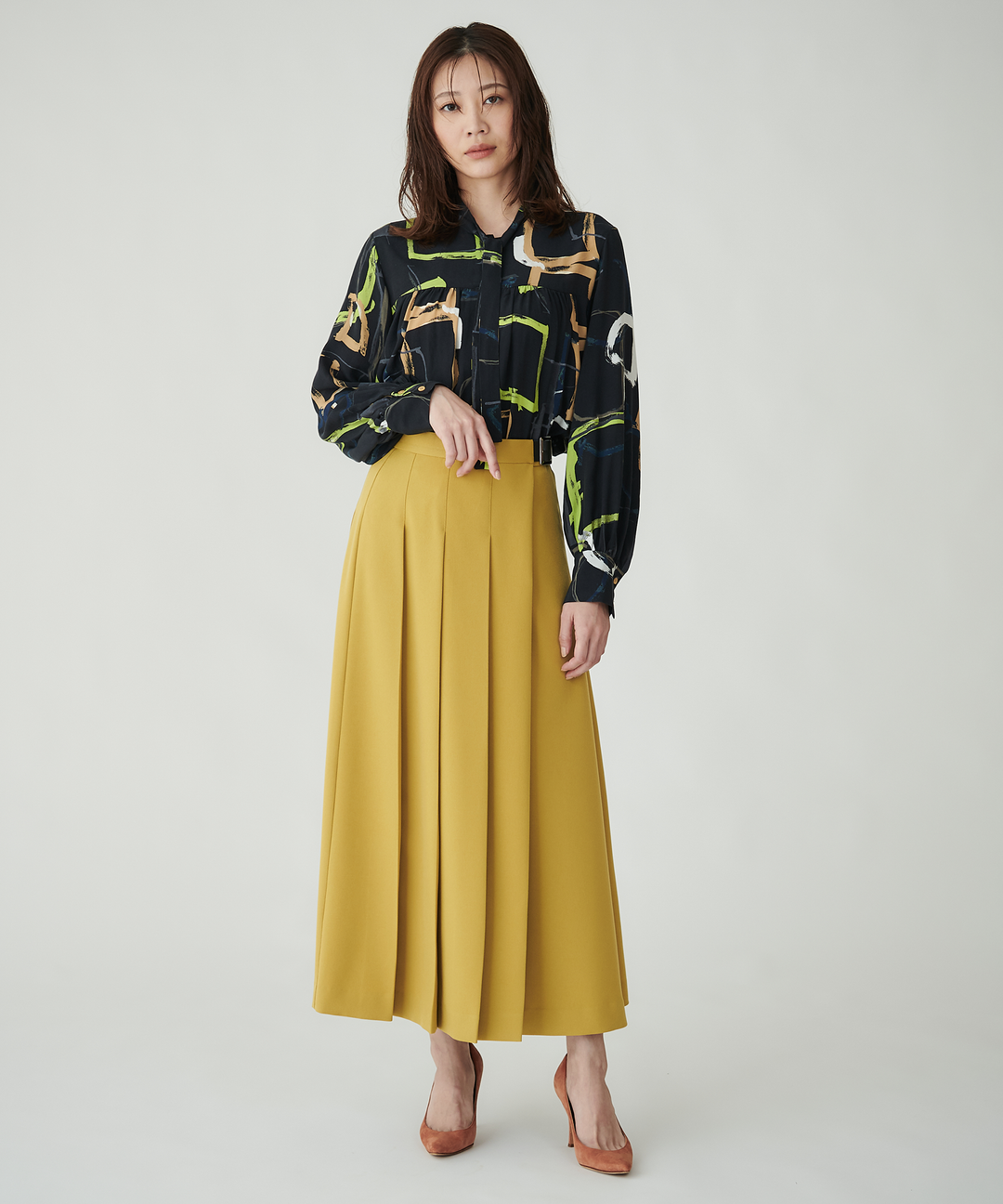 iPEKERプリントブラウス – FACE SANS FARD