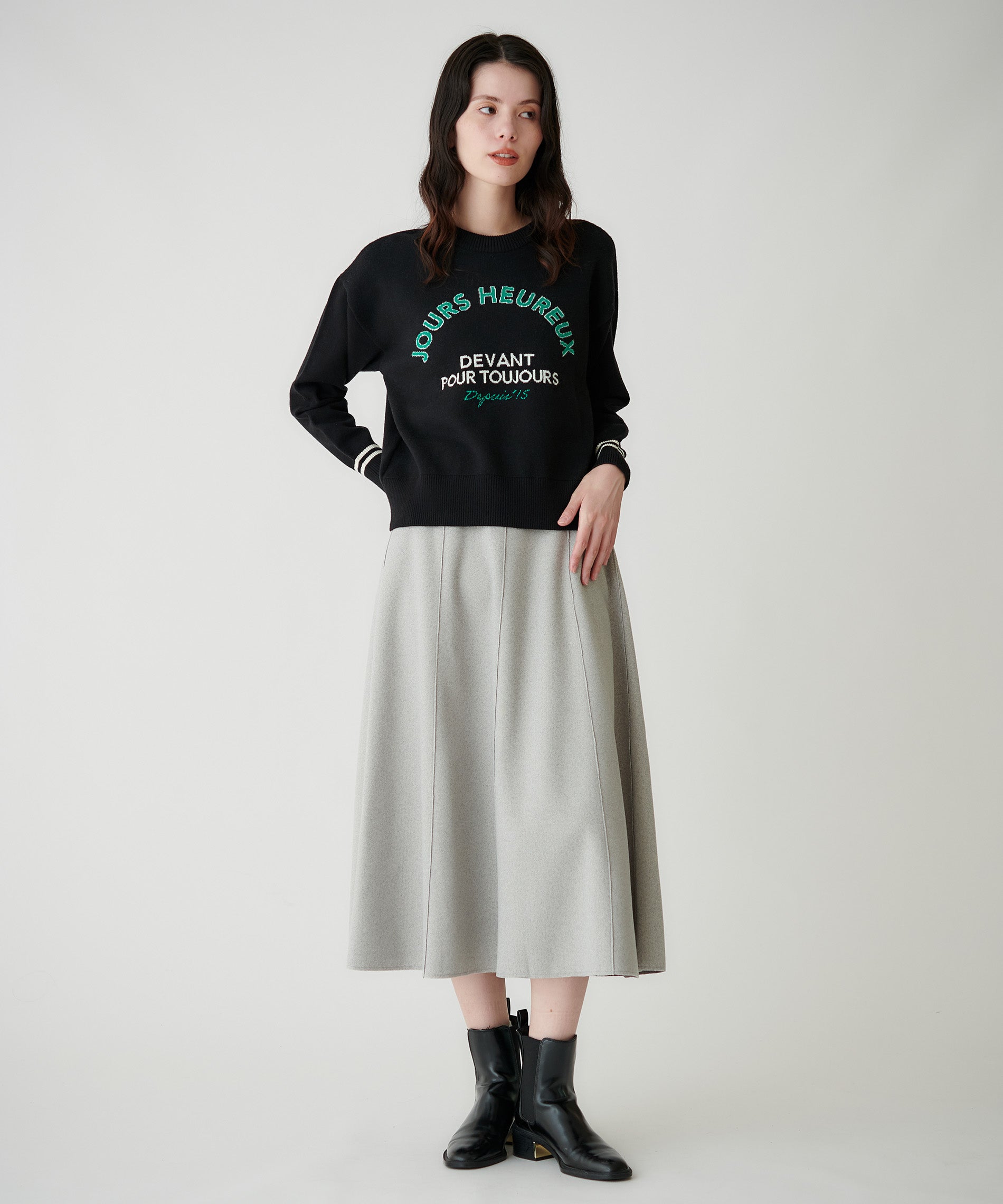 メルトンフレアスカート – FACE SANS FARD