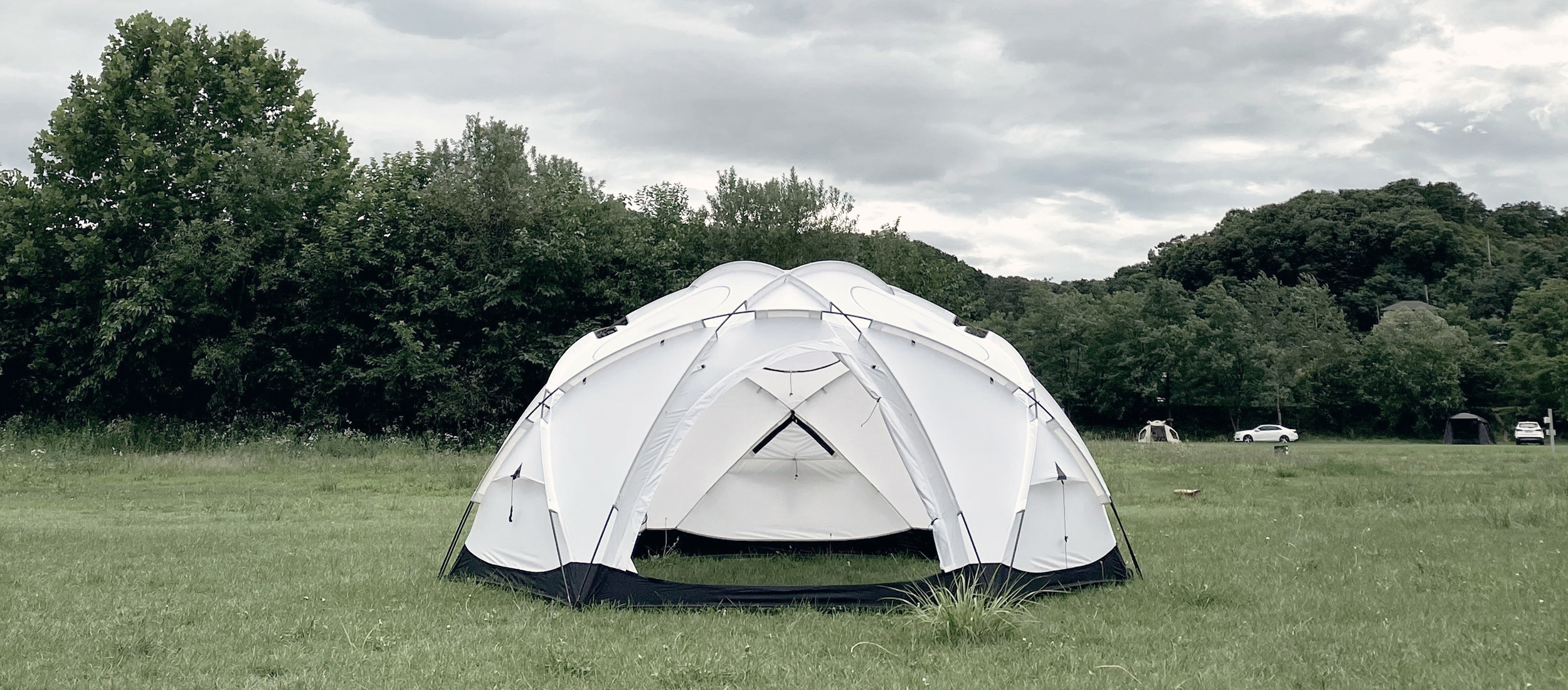 GroundCover Acorn House Dome 3.45 Tent White - Ground Cover