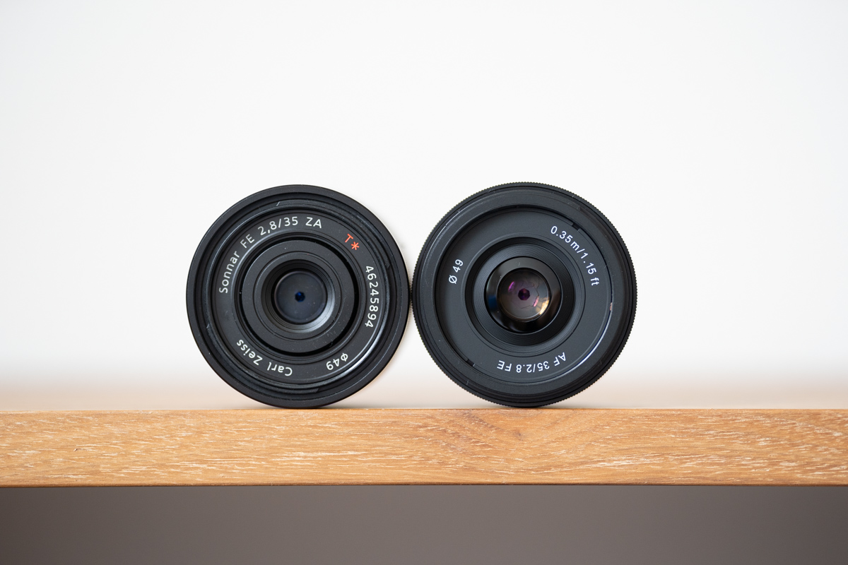 実機比較】Samyang AF35mmF2.8 FEレビュー と FE 35mm F2.8 ZA