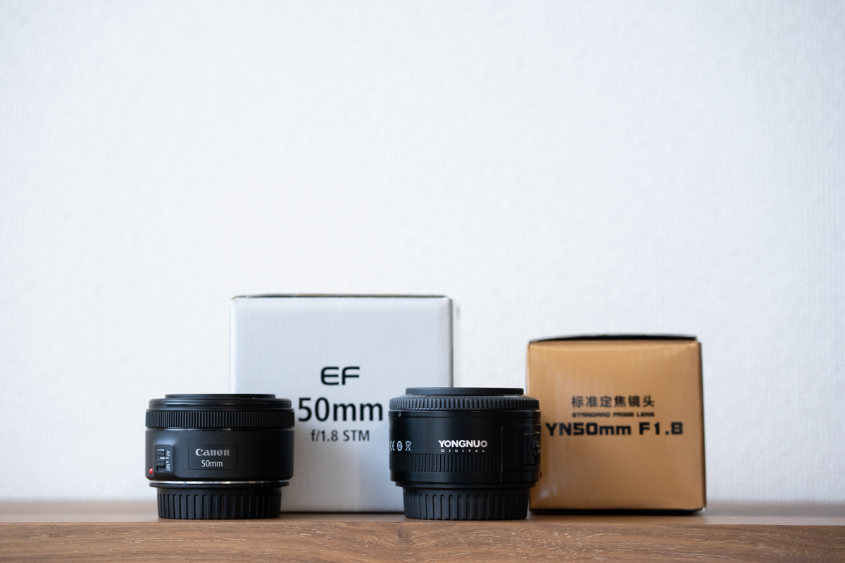 比較レビュー】YONGNUO YN50mm F1.8は安いけどアリ！キャノンEF50mm F1
