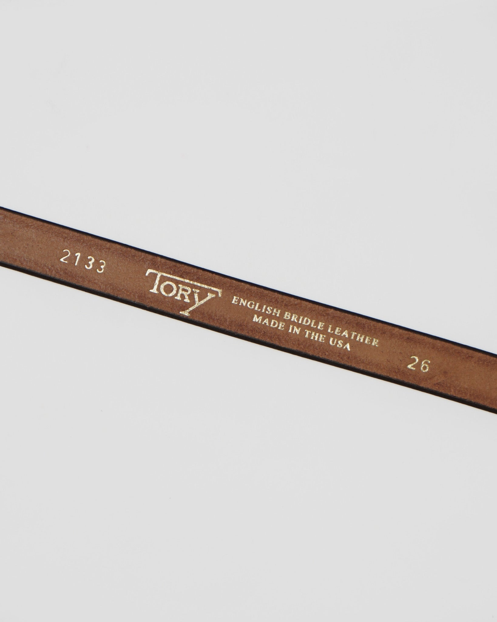 3/4” Creased Leather Belt / Gold Buckle – Front General Store