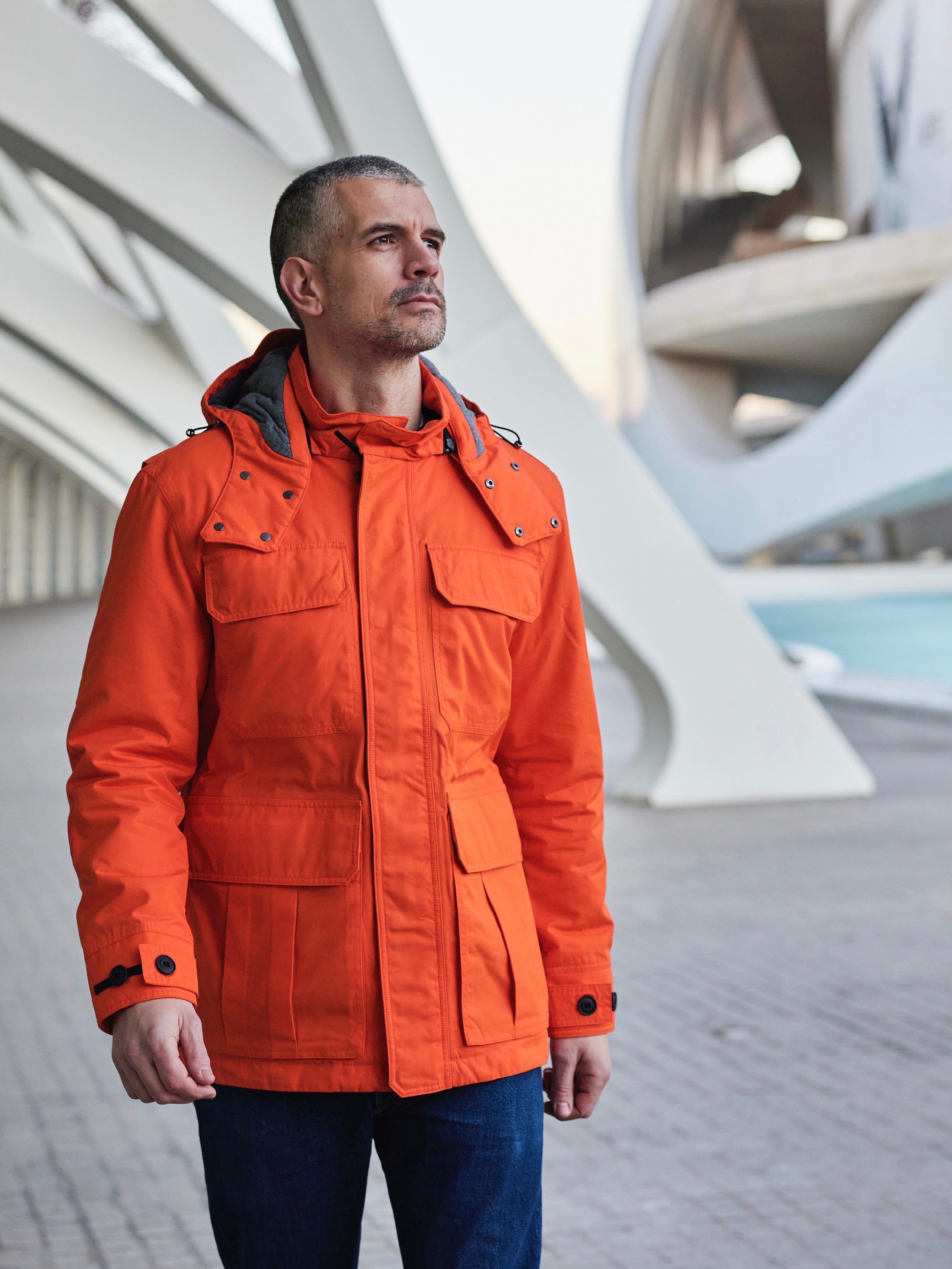 Ventile Thermal Field Jacket 2026 Blaze Orange – FRAHM Jacket