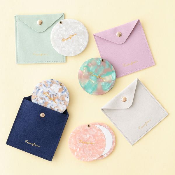 ポーチ付き コンパクトミラー ホワイト | Francfranc（フランフラン