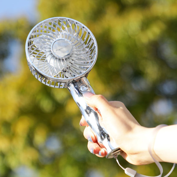 2025年モデル】フレ ハンディファン ウェーブ シルバー | Francfranc