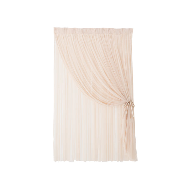 ダブルチュール レースカーテン H1780×W1000 ライトベージュ