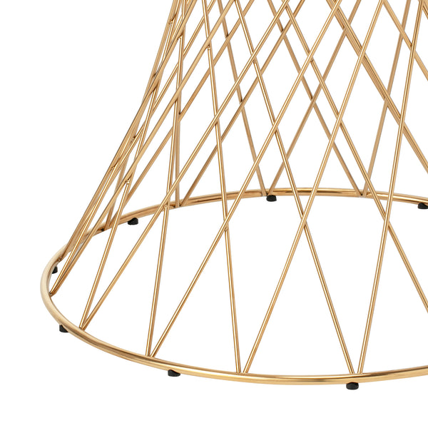 マーリア ダイニングテーブル クリア×ゴールド（φ800） | Francfranc