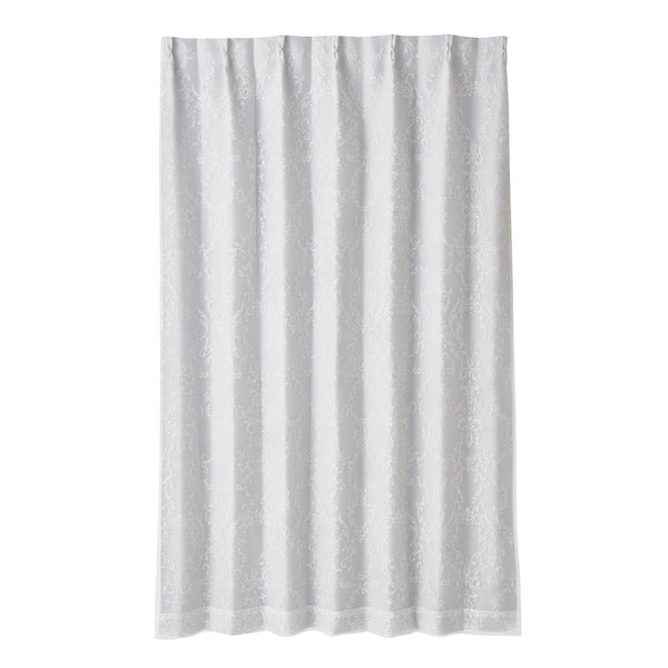 ブリス×ルシーラ ダブルカーテン H1780×W1000 ホワイト×ライトグレー