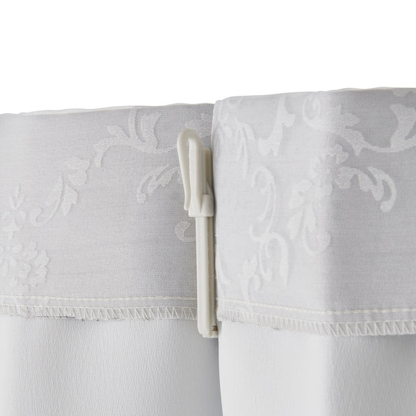 ブリス×ルシーラ ダブルカーテン H2000×W1000 ホワイト×ライトグレー