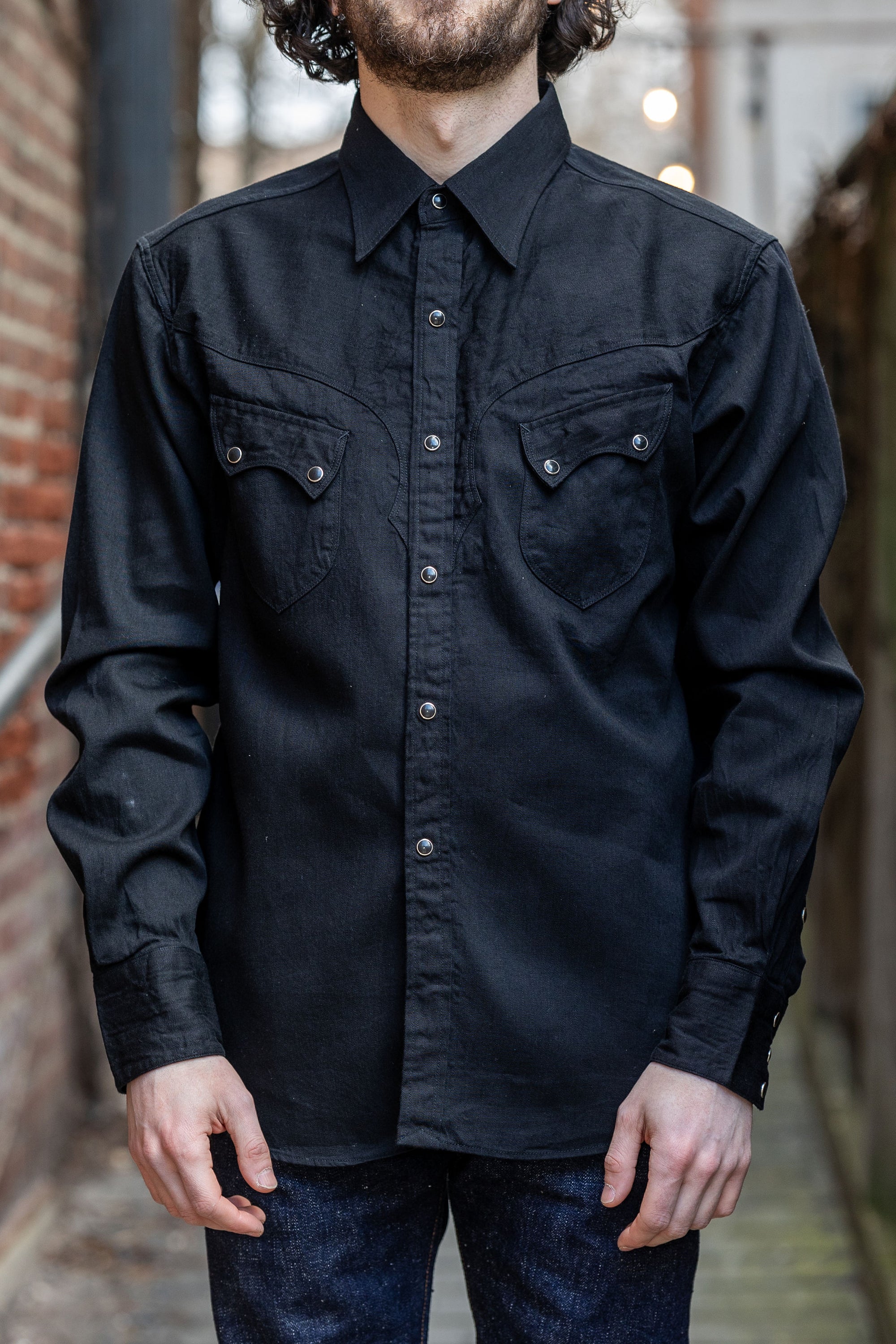 Stevenson Overall Co. Cody Shirt - Black - Franklin & Poe