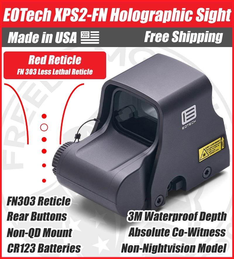 EOTech XPS2 FN Holographic Red Dot Sight, FN303 Reticle - XPS2-FN
