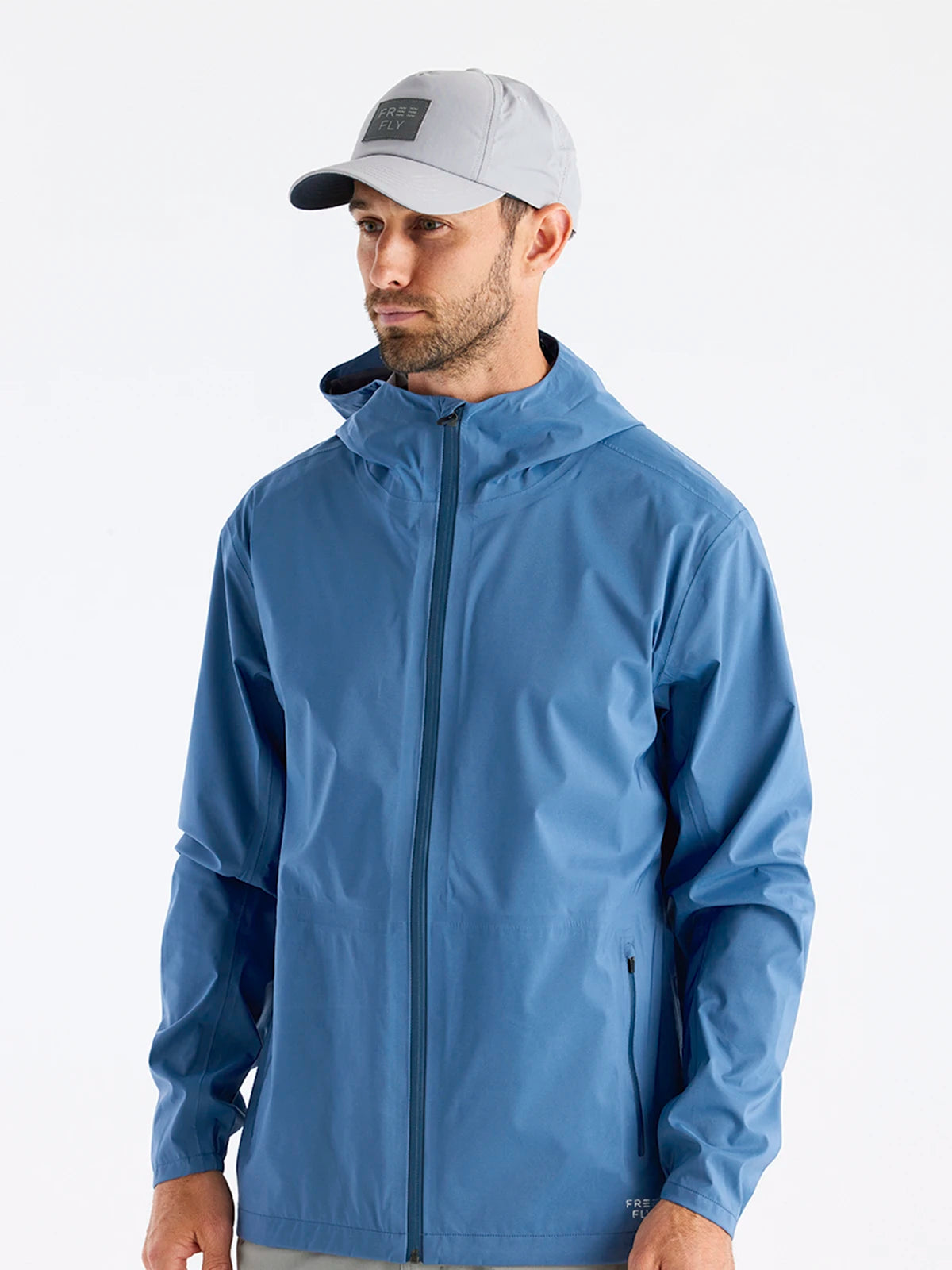 Men's Cloudshield Rain Jacket - Heron Blue – Free Fly Apparel
