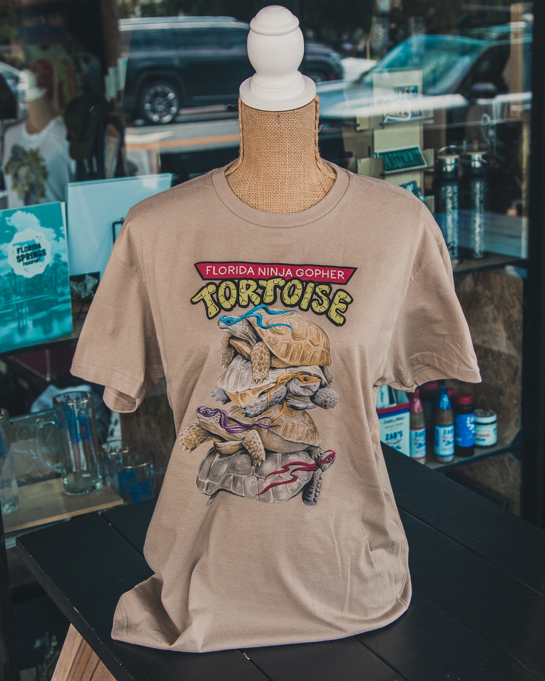 Ninja Tortoise Adult Tee by Freehand Goods | Art by V. Steiner