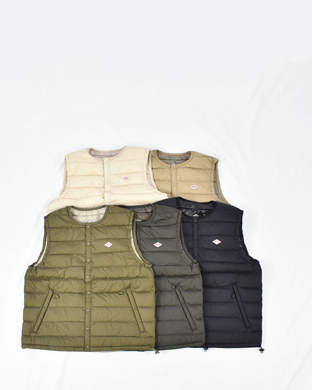 DANTON インナーダウンクルーネックベスト | FRENCH Bleu .rooms