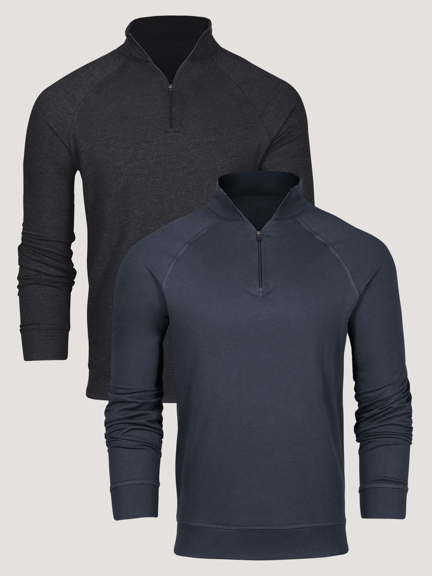 Odyssey Blue + Charcoal Quarter Zip 2-Pack – Fresh Clean Threads