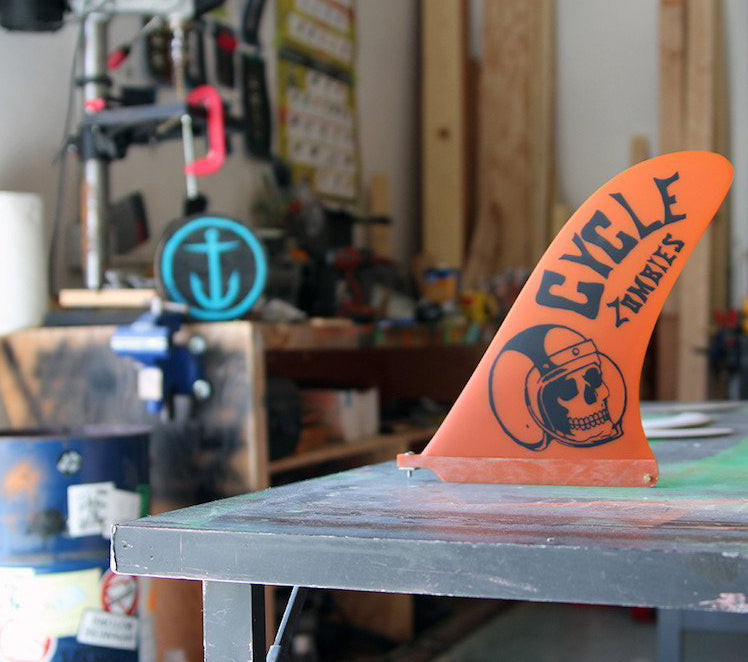 Captain Fin Cycle Zombies Crash Helmet Fin 10'' – Frittboards