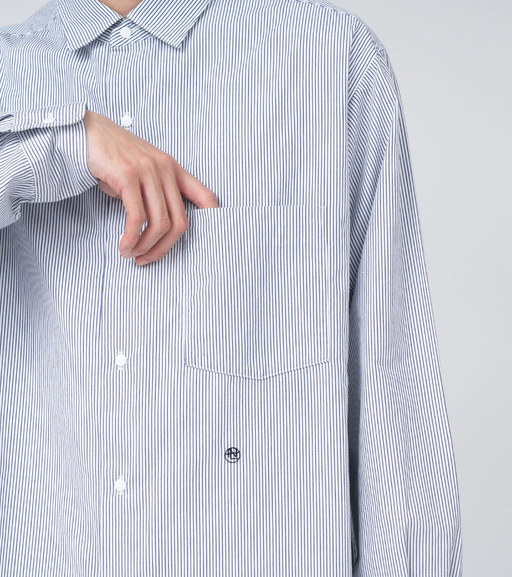 nanamica Regular Collar Stripe Wind Shirt – Friday