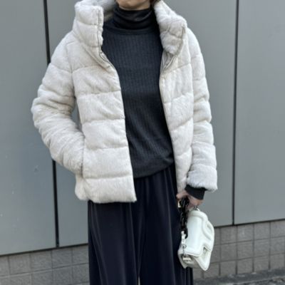 HERNO(ヘルノ)のエコファーショート丈ダウン通販 | 集英社HAPPY PLUS STORE