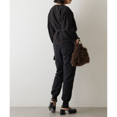 Whim Gazette(ウィム ガゼット)の【Col Pierrot】裾リブデニムパンツ