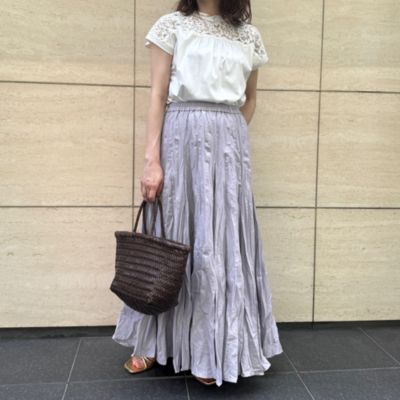 mizuiro ind(ミズイロインド)のボリュームフレアスカート通販
