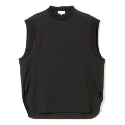 BLAMINK(ブラミンク)のコットンリブクルーネックノースリーブ通販