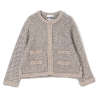 MUVEIL(ミュベール)のウサギツイードニットJK通販 | mirabella