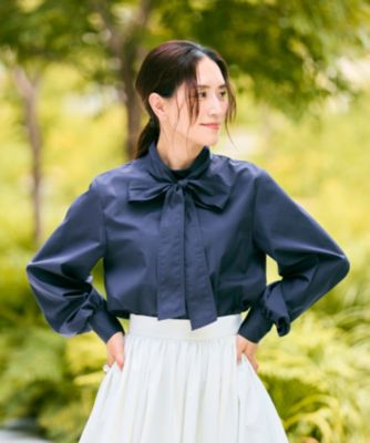 Newans(ハッシュニュアンス)の【洗濯機可】ステッチデザインリボンタイ