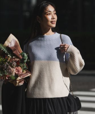 23区 L(ニジュウサンク エル)の【洗える】ウールカシミヤ カラー