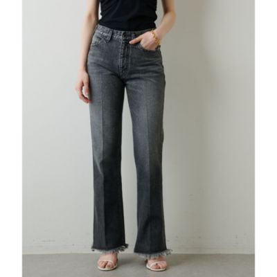 Whim Gazette(ウィム ガゼット)のセンタープレスセミフレアデニム通販