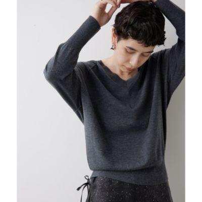 Whim Gazette(ウィム ガゼット)のウールハイゲージⅤネックプル