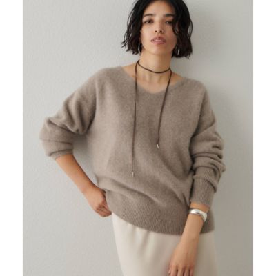 Whim Gazette(ウィム ガゼット)のフォックスウール Vネックプル