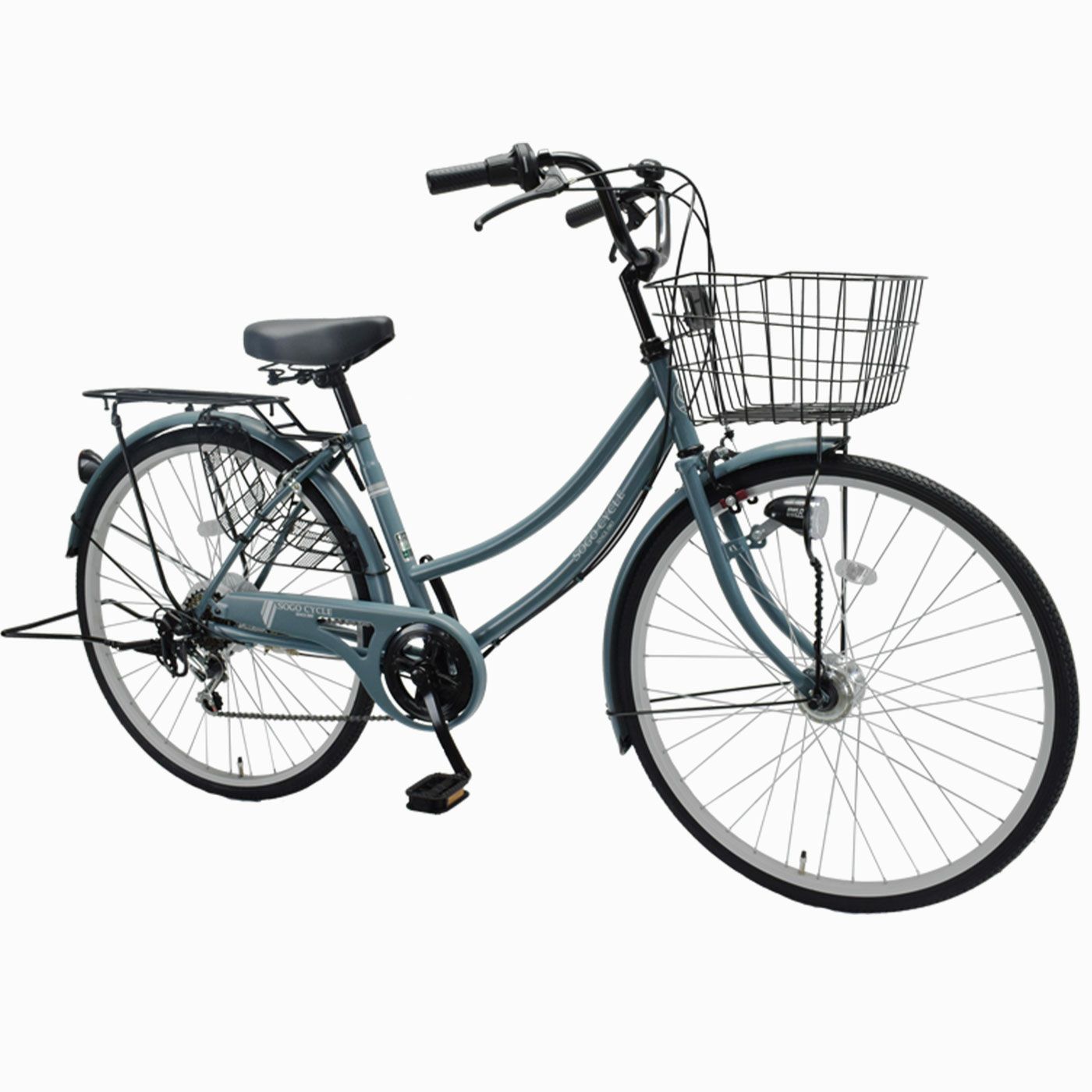 1都3県限定] シティサイクル 26インチ 6段変速 オートライト KAMCA266