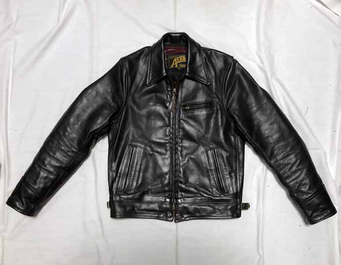 エアロレザー ハイウェイマン サイズ直し：サイズの大きい肩幅・身幅の