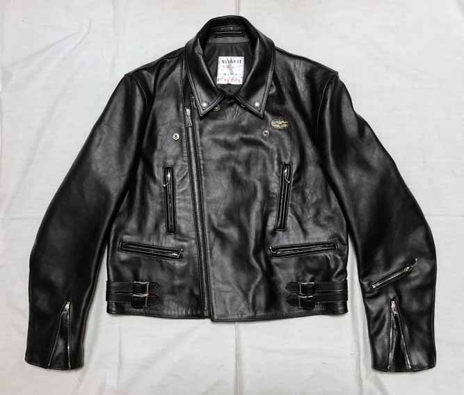 ルイスレザー ライトニング サイズ直し：長い袖丈のサイズダウンです