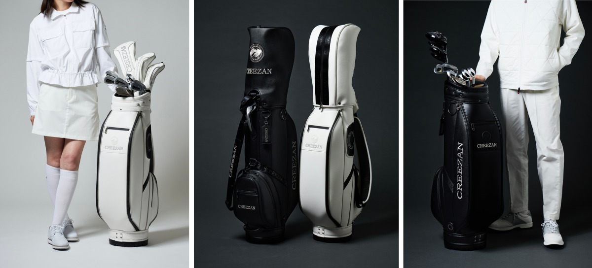 白と黒で魅せる上質ゴルフスタイル CREEZAN GOLFから新型キャディ