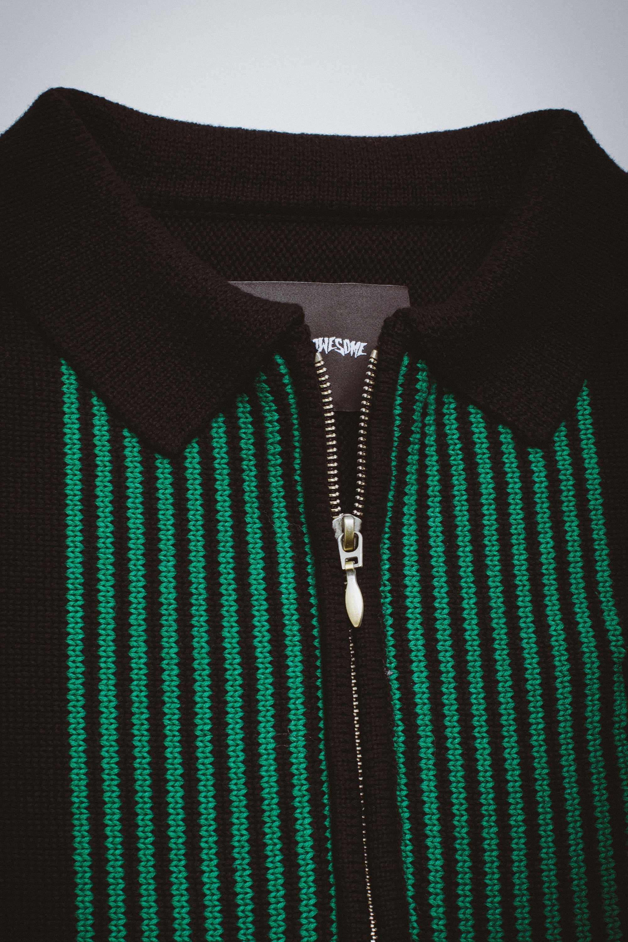 Zip Polo Striped Knit Sweater – Fucking Awesome Japan