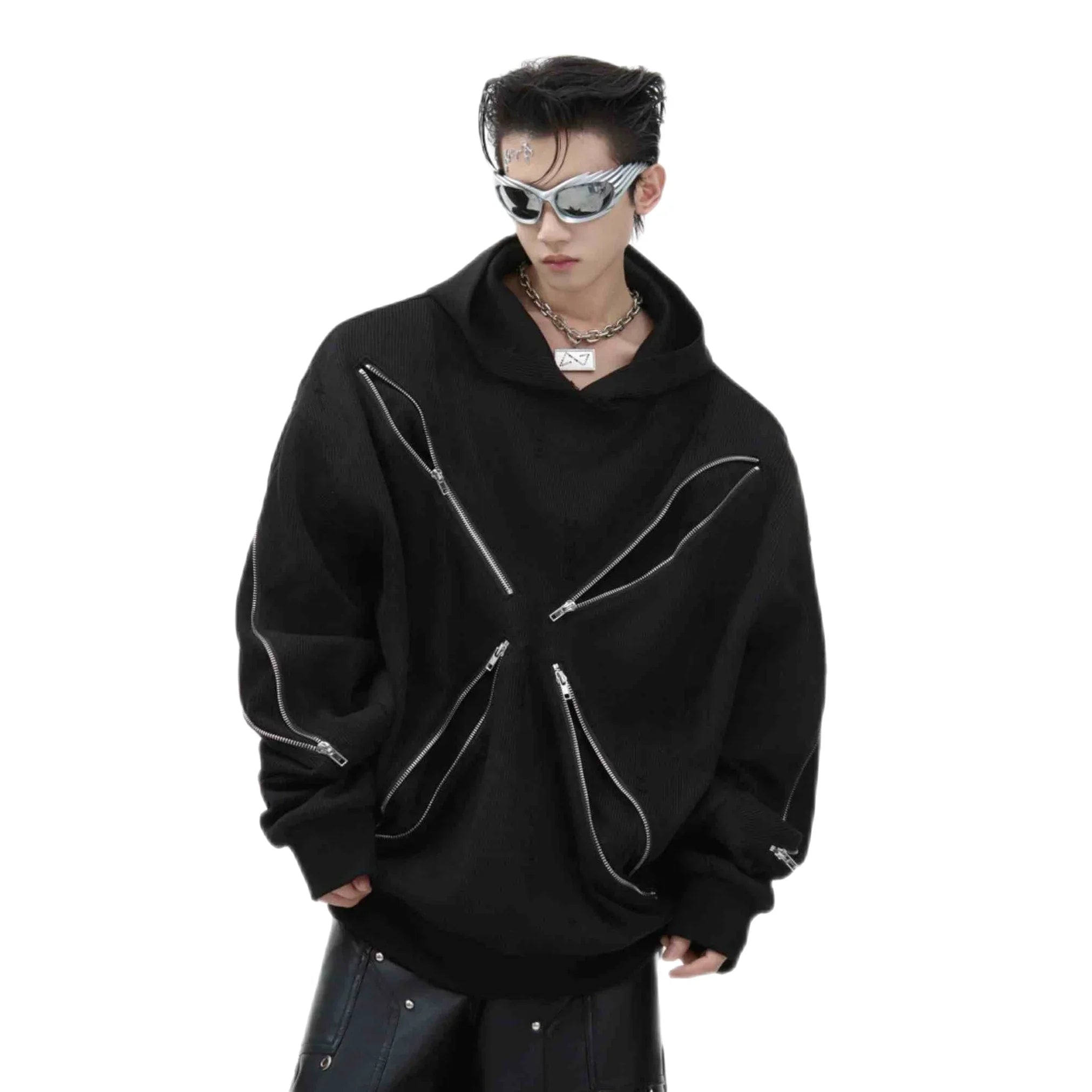 Opium Cross Zipper Void Hoodie | Limited Edition | Fūga