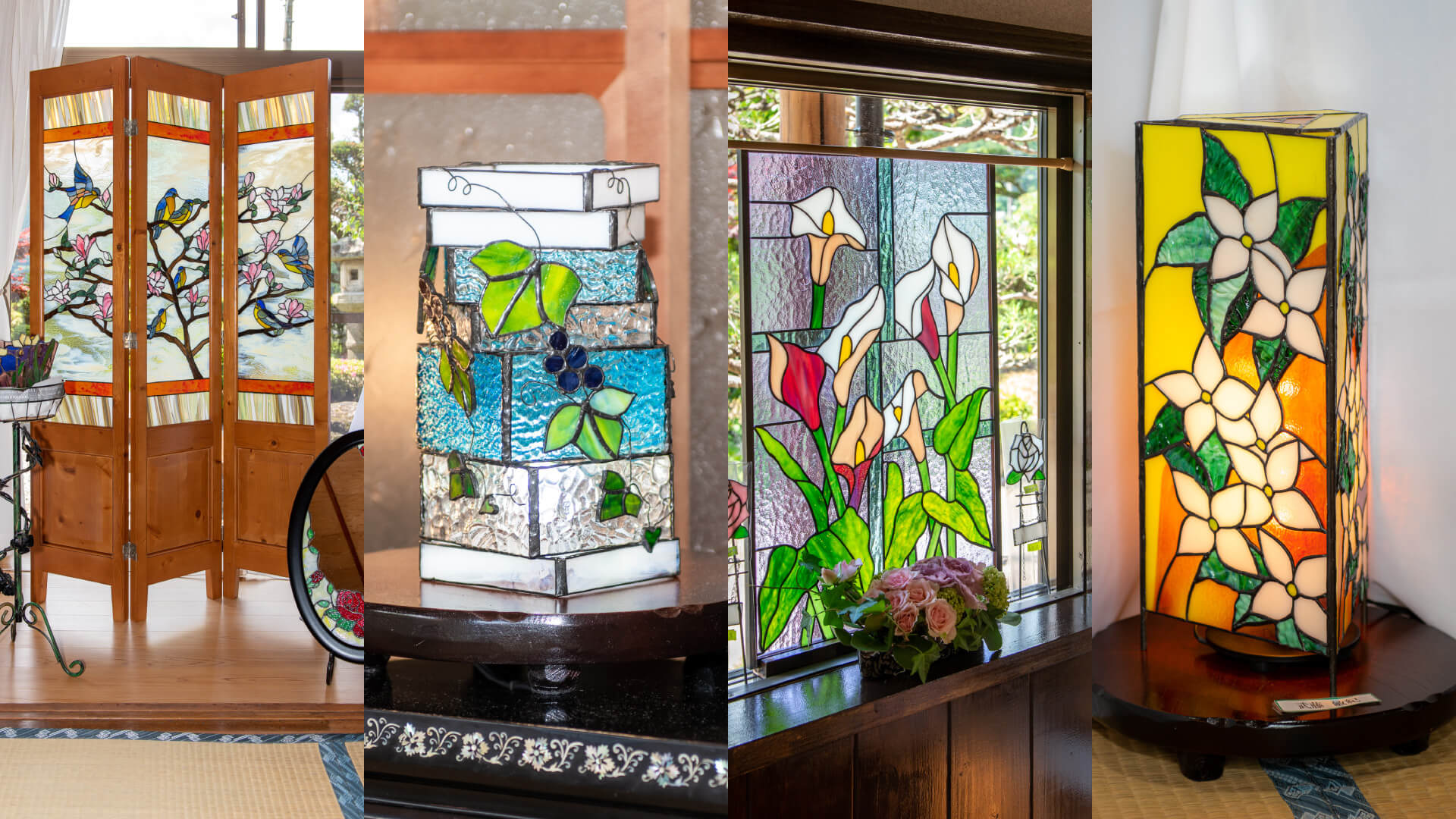 岐阜県郡上市のステンドグラス教室【Fujiステンドガラス⼯房】