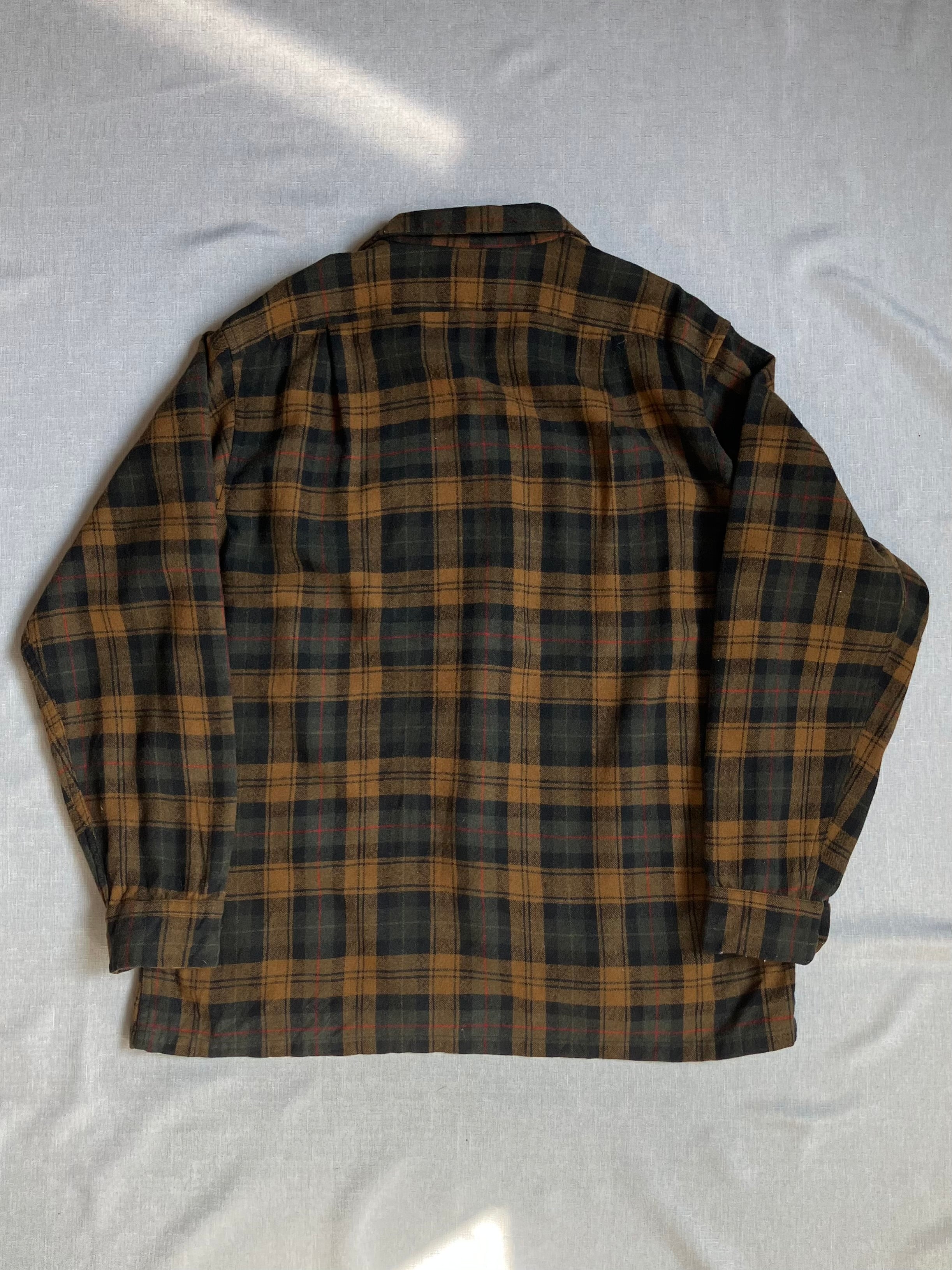 60's PENDLETON USA製 ウールチェックシャツ – FUJI STORE