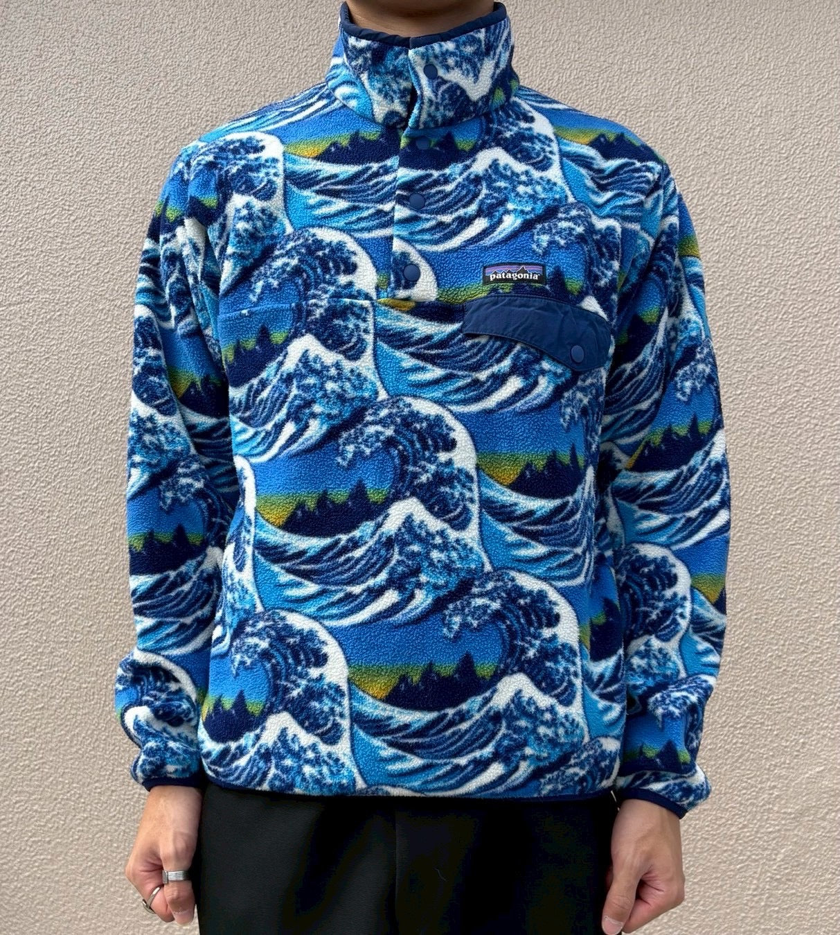 10's PATAGONIA「神奈川沖浪裏」SYNCHILLA Snap-T フリースプル