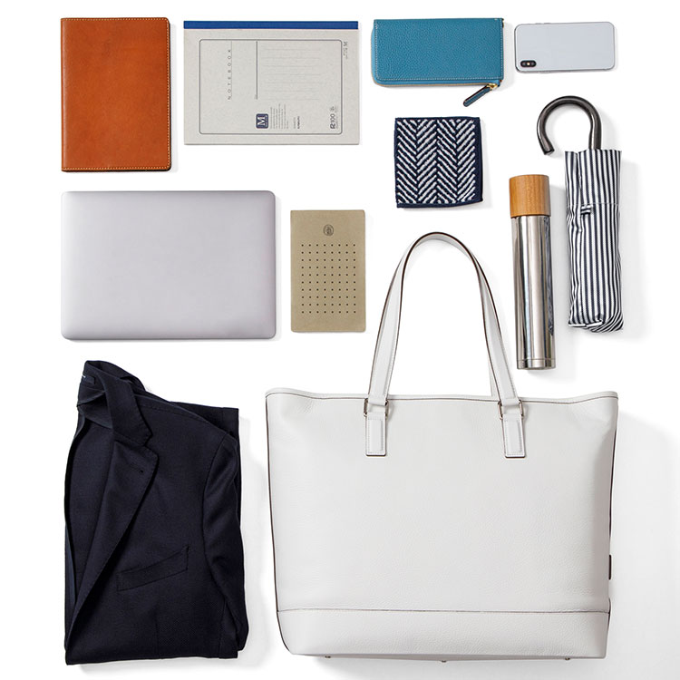 CREEZAN】JETTER ホワイトレザーLargeトート | 藤巻百貨店