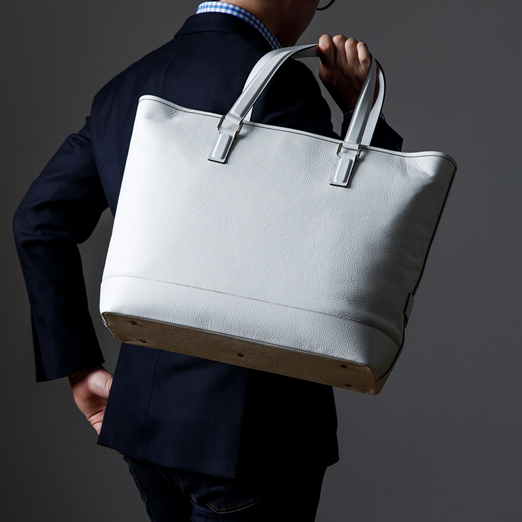 専用セラピアン ビジネス トートバッグ オフホワイト 白 セラピアン