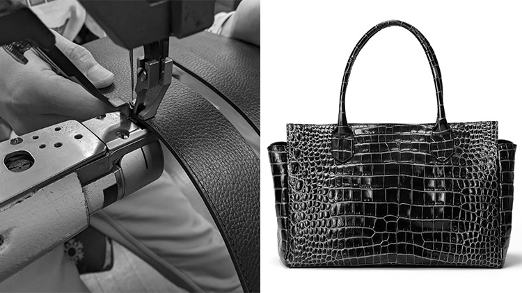CENTENA】メタルシャドウ クロコ型押しトートバッグ | 藤巻百貨店