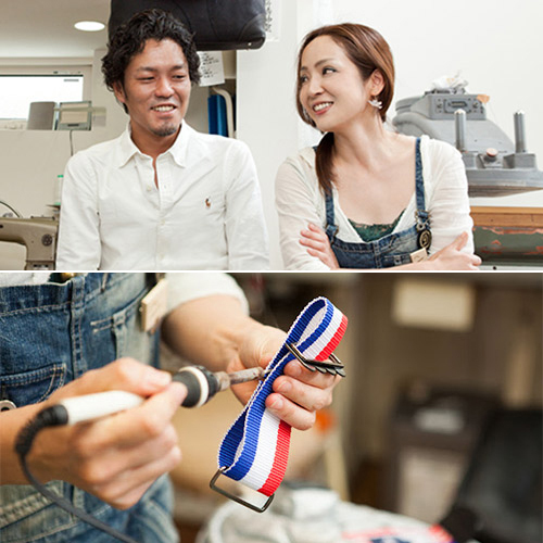 DOUBLELOOP】JOURNEY resort tote “LARGE”「フランス×ネイビー