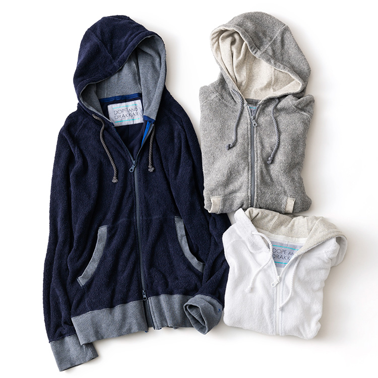 DOPE&DRAKKAR】やわらかパイルビーチパーカー | 藤巻百貨店