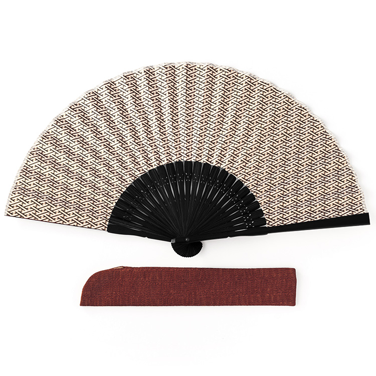 白竹堂×長谷川松寿堂】京友禅和紙紗綾形扇子 | 藤巻百貨店