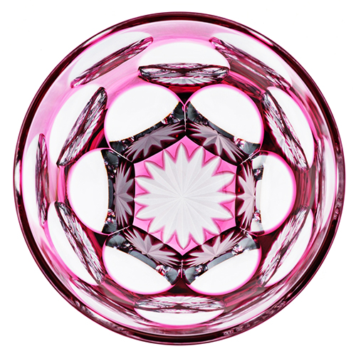 山田硝子】江戸切子 水玉万華鏡 金赤 | 藤巻百貨店