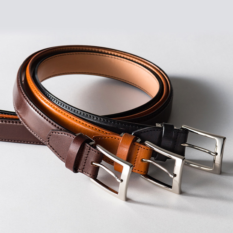 minca】特製 栃木ハーネスレザー ビジネスベルト | 藤巻百貨店